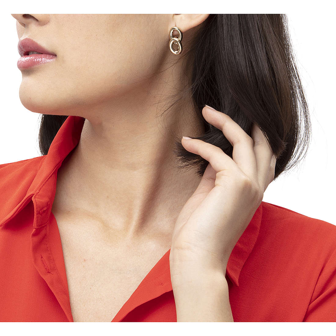 Calvin Klein earrings Statement woman KJALJE100200 wearing