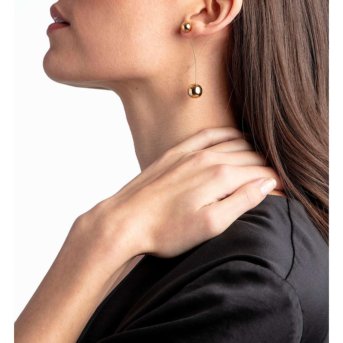 Calvin Klein earrings Unpaired woman KJ9VJE100300 wearing