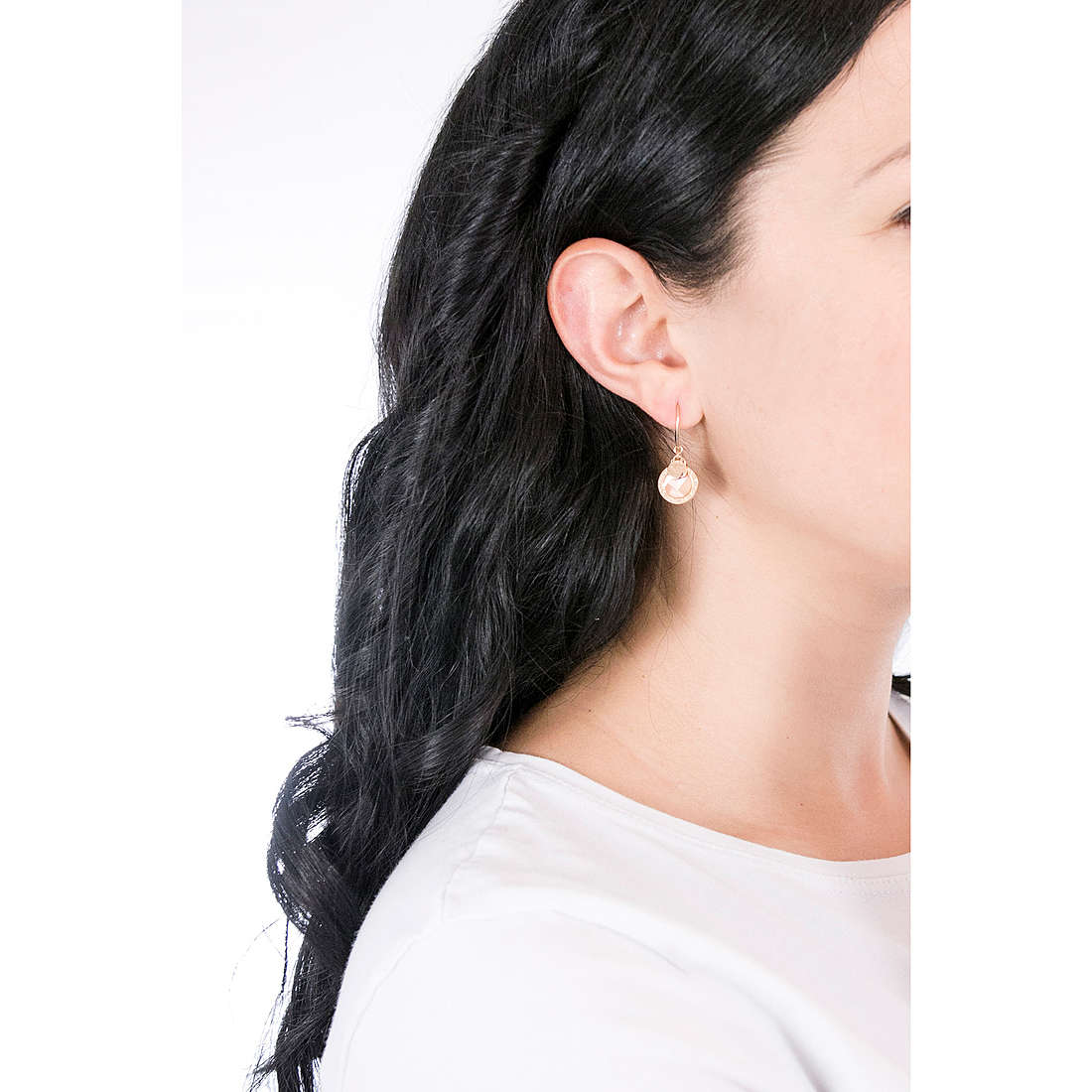 Emporio Armani earrings woman EG3376221 wearing