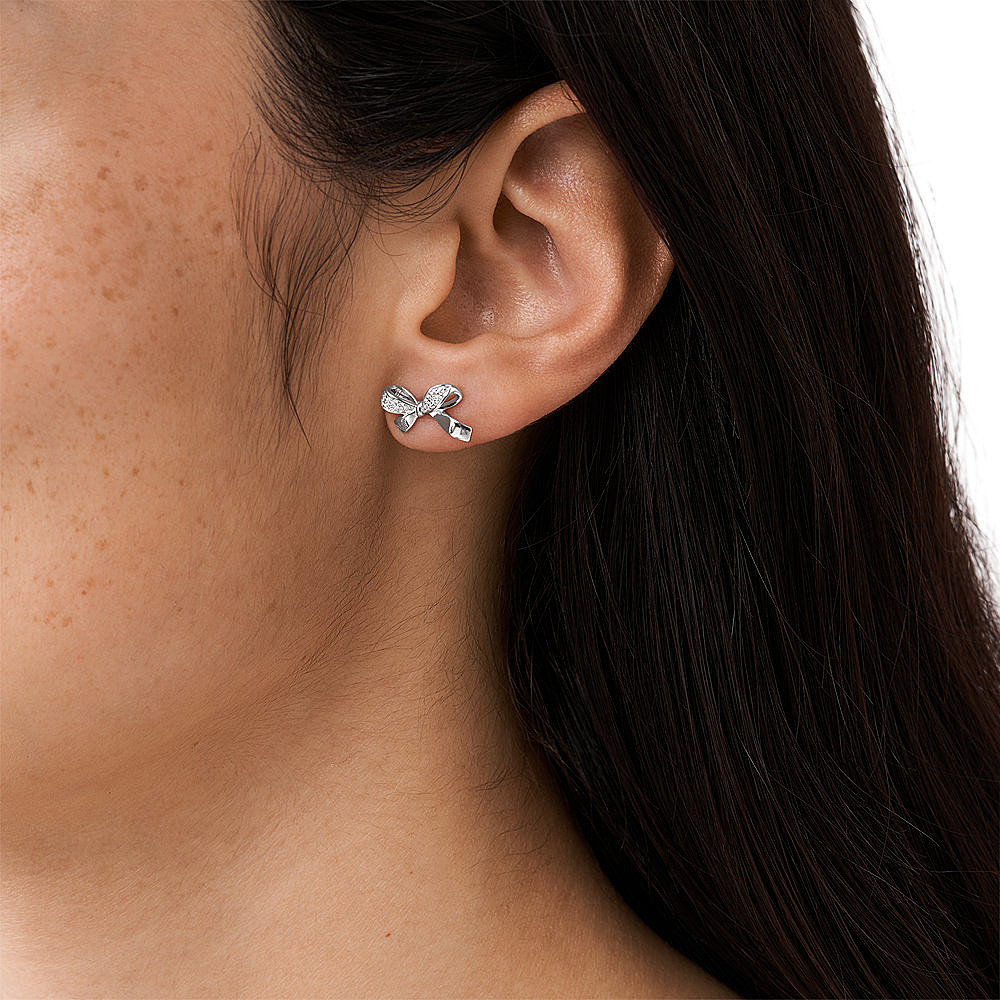 Emporio Armani earrings woman EG3549040 wearing