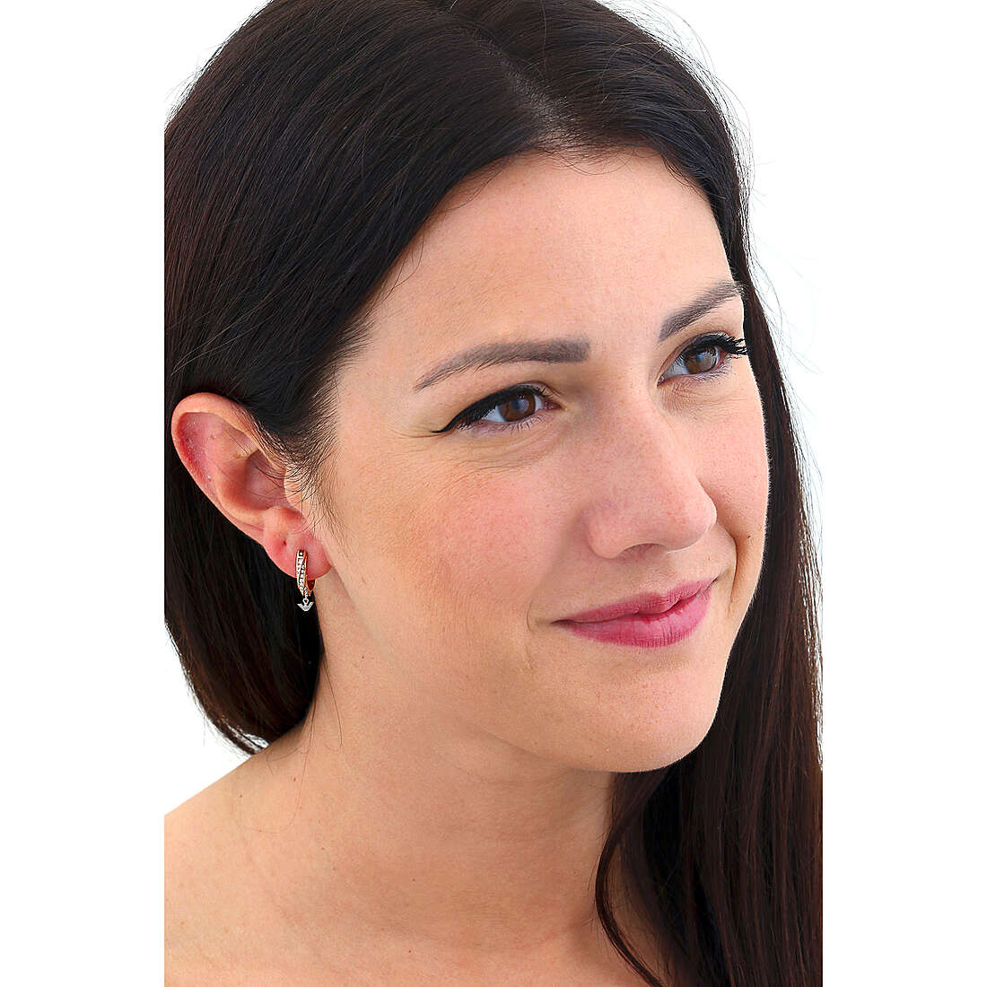 Emporio Armani earrings woman EGS3006221 wearing