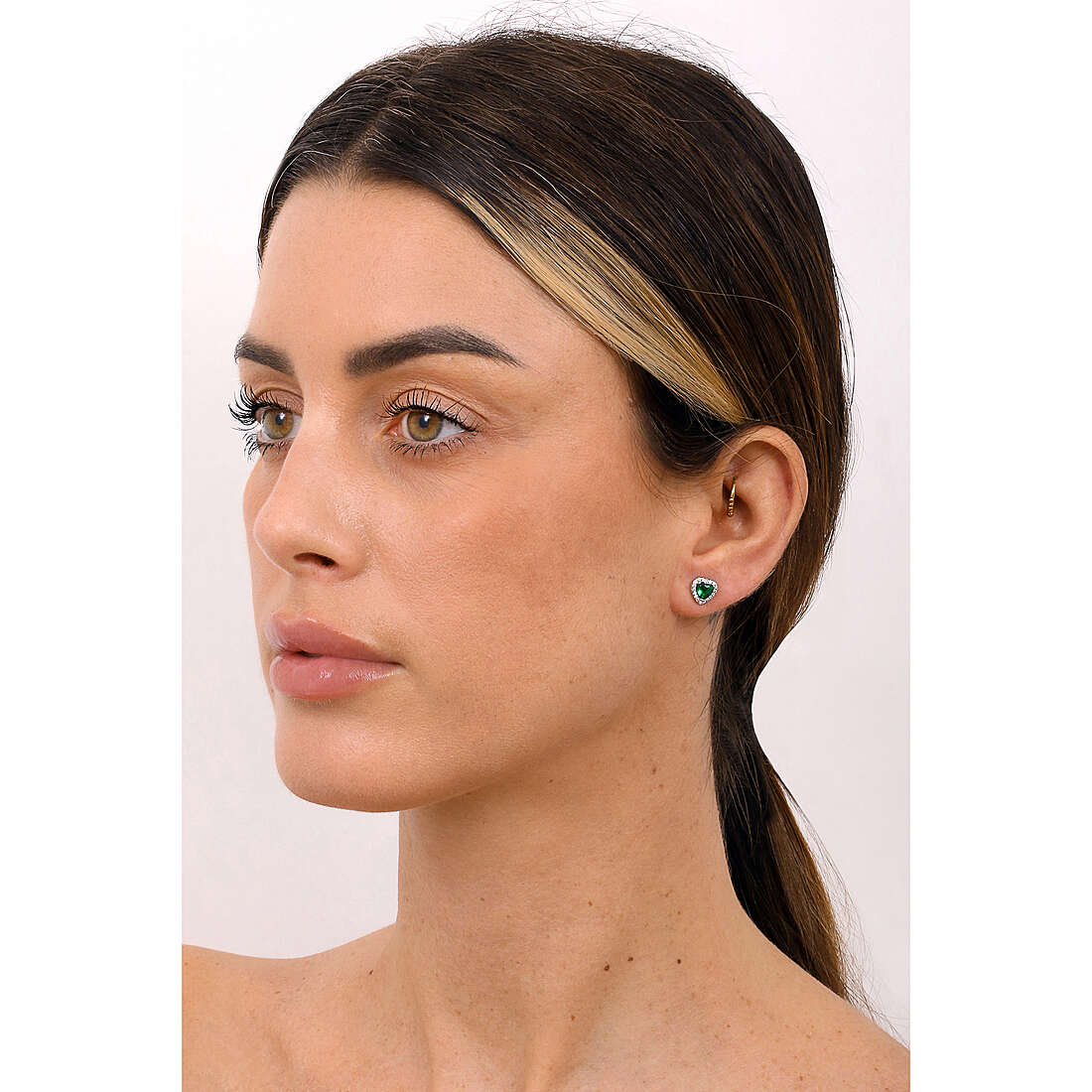 GioiaPura earrings Amore Eterno woman INS028OR166RHVE wearing