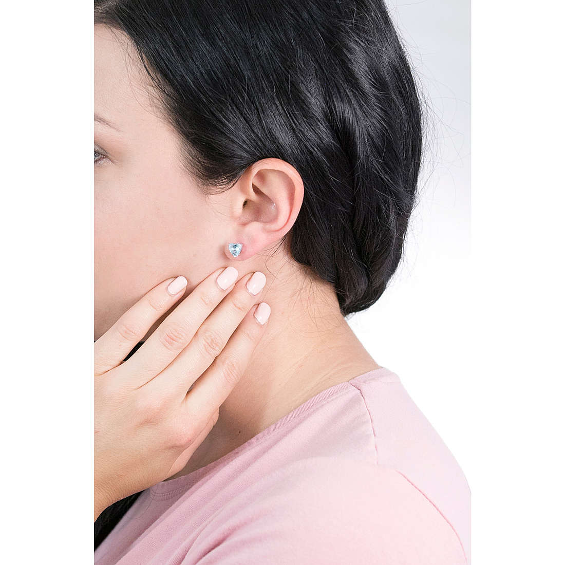GioiaPura earrings Amore Eterno woman INS028OR227AQ wearing