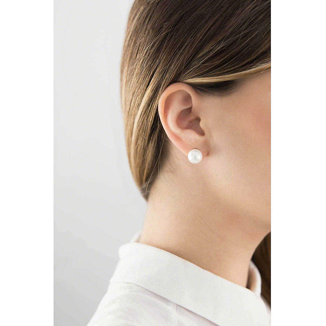 GioiaPura earrings Basic woman SXE1400233-0851 wearing