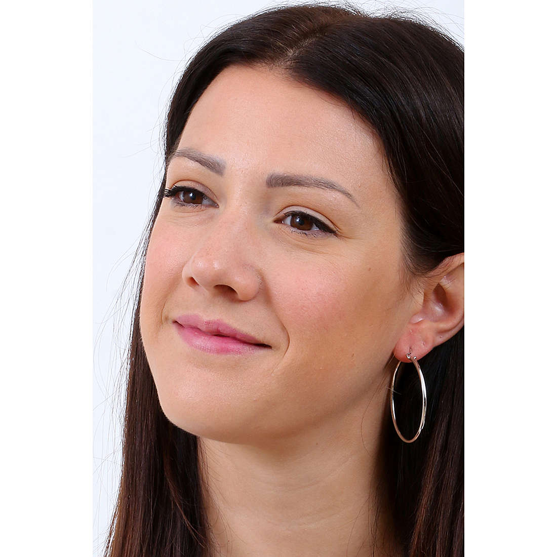 GioiaPura earrings Fili d'argento woman 60397-00-40 wearing