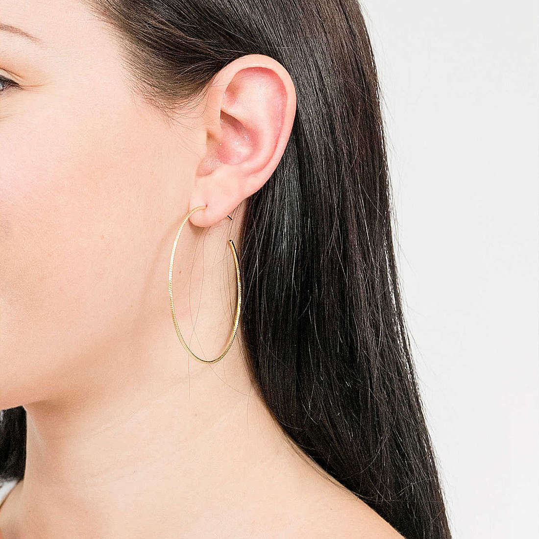 GioiaPura earrings Fili d'argento woman GYOARW0296-5 wearing