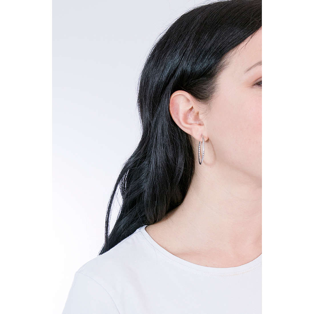 GioiaPura earrings Fili d'argento woman GYOARW0316-3 wearing