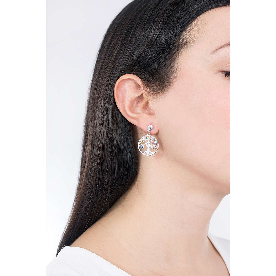 GioiaPura earrings woman GYOARW0246-S wearing