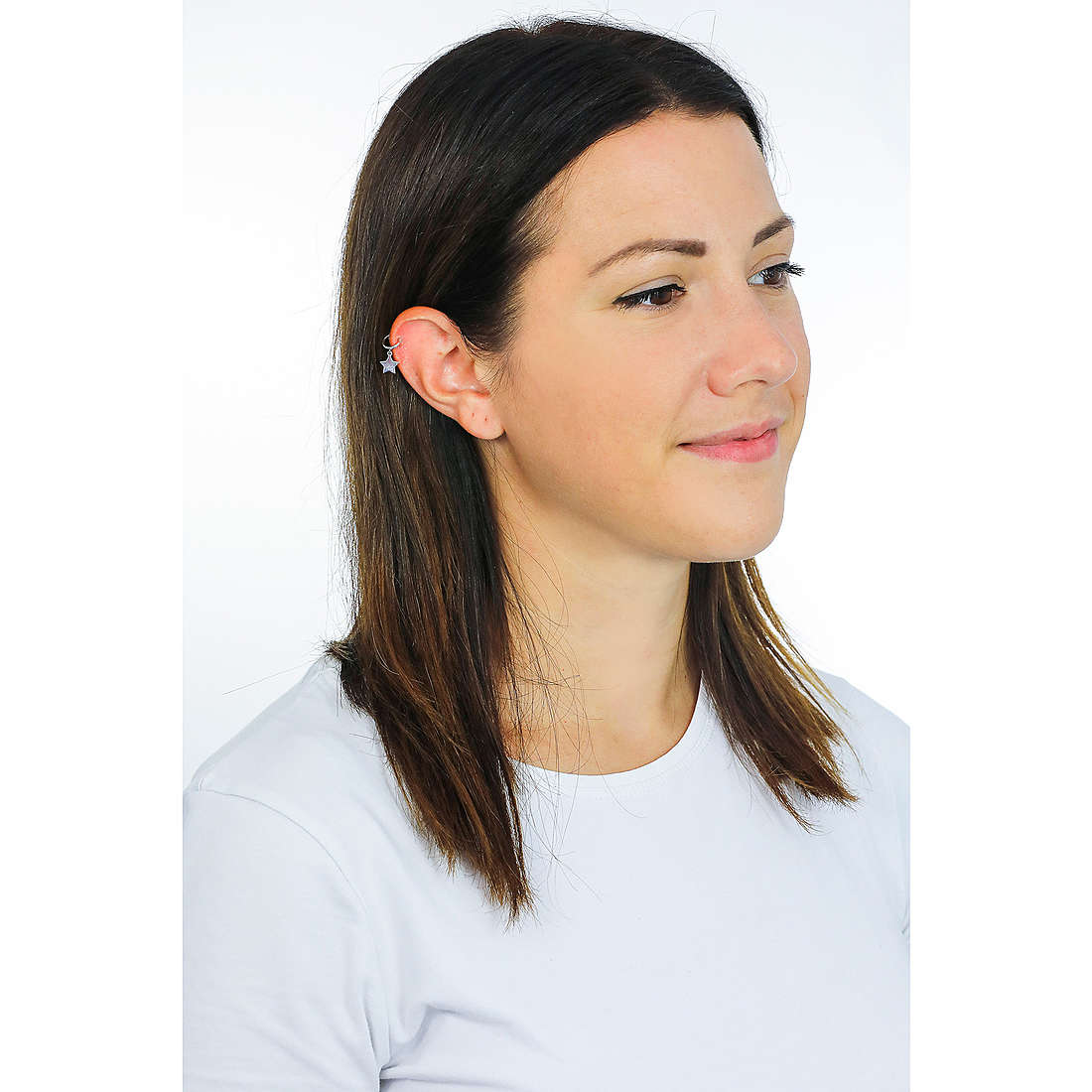 GioiaPura earrings woman GYOARW0460-S wearing