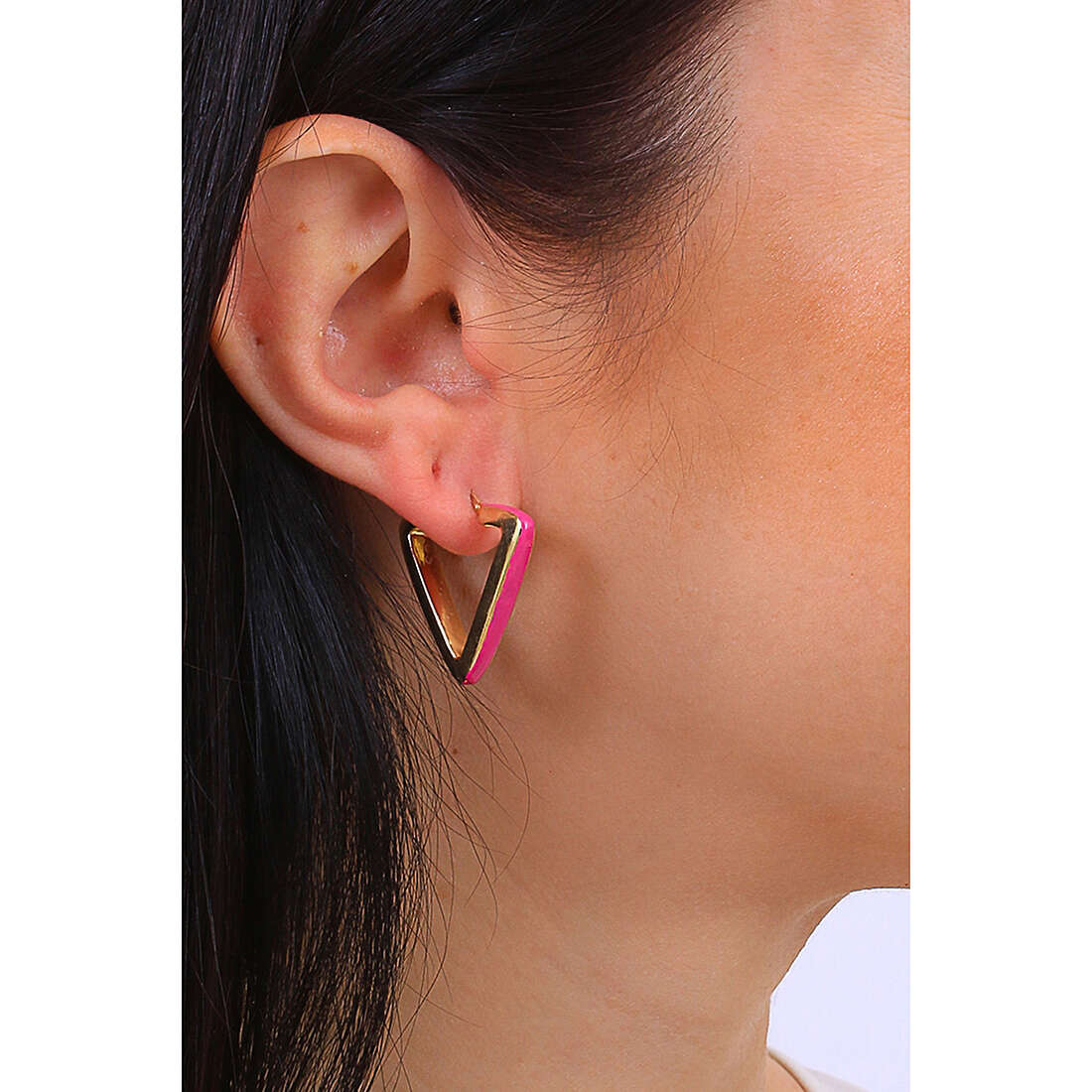 GioiaPura earrings woman GYOARW0551-GF wearing