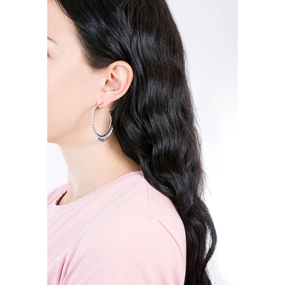 GioiaPura earrings woman GYOARZ0633-W wearing