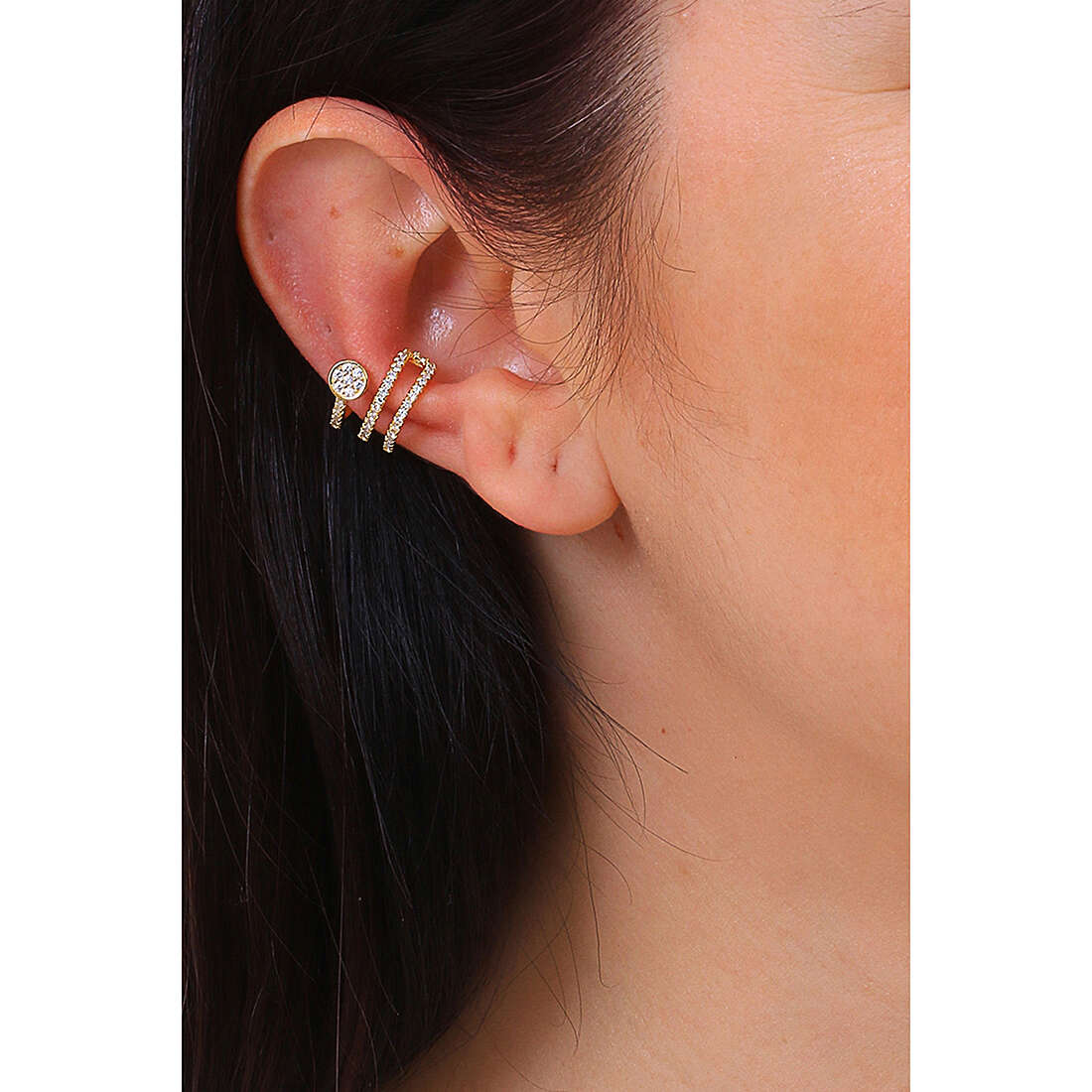 GioiaPura earrings woman GYOARZ0683-W wearing