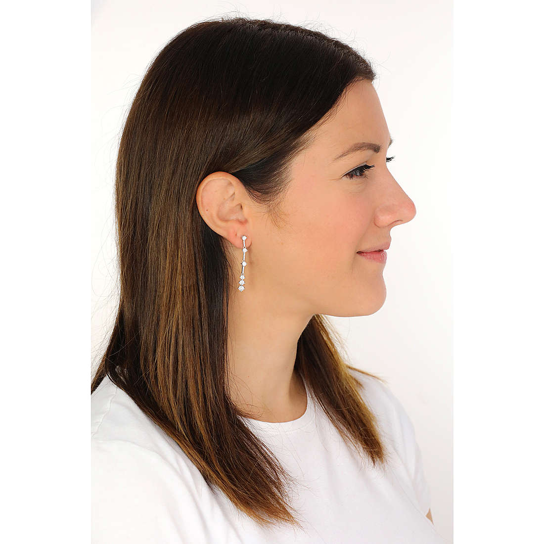 GioiaPura earrings woman GYOARZ1003-SW wearing