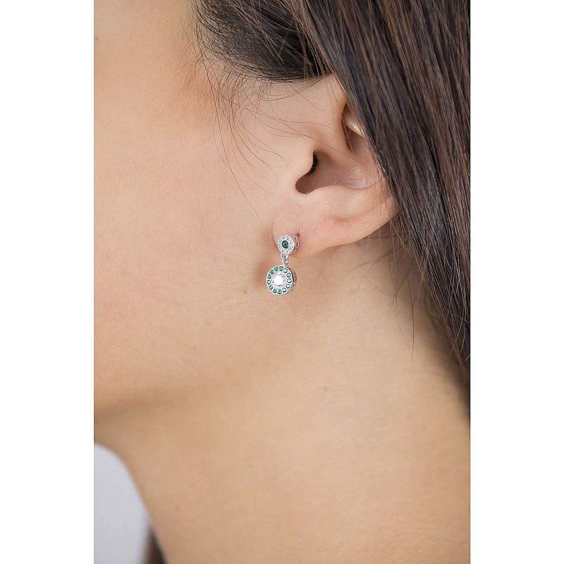 GioiaPura earrings woman INS028OR034VE wearing