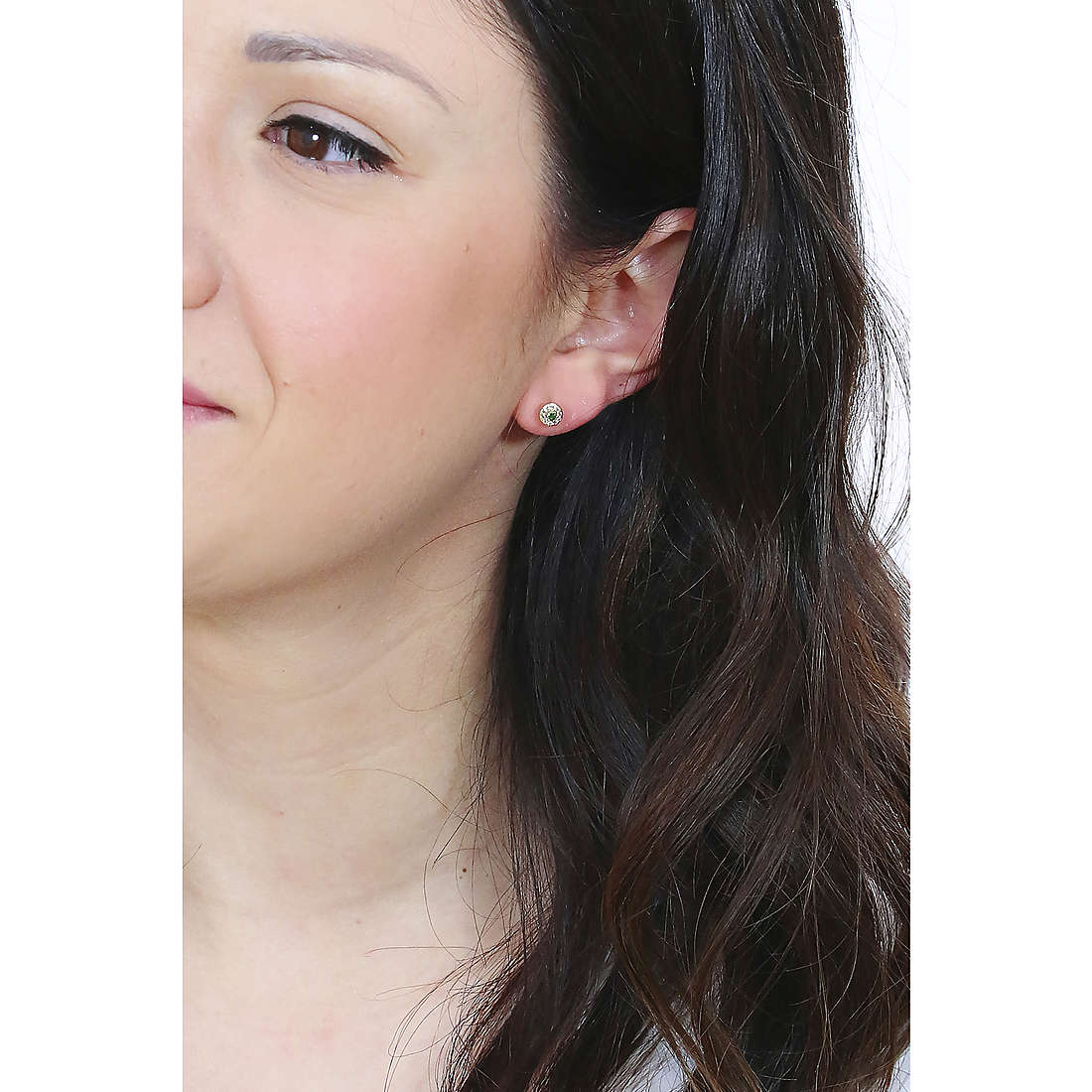 GioiaPura earrings woman INS028OR035PLVE wearing
