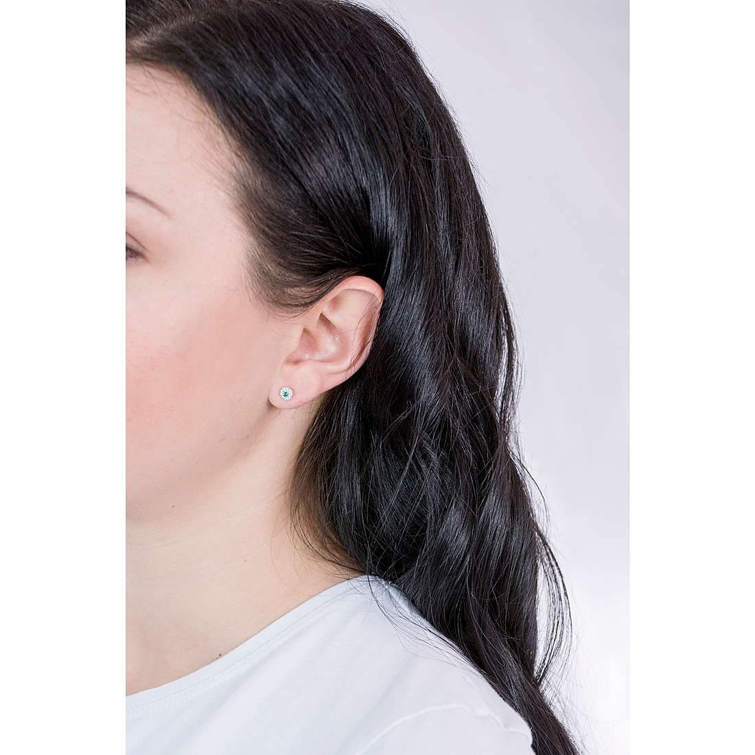 GioiaPura earrings woman INS028OR035VE wearing