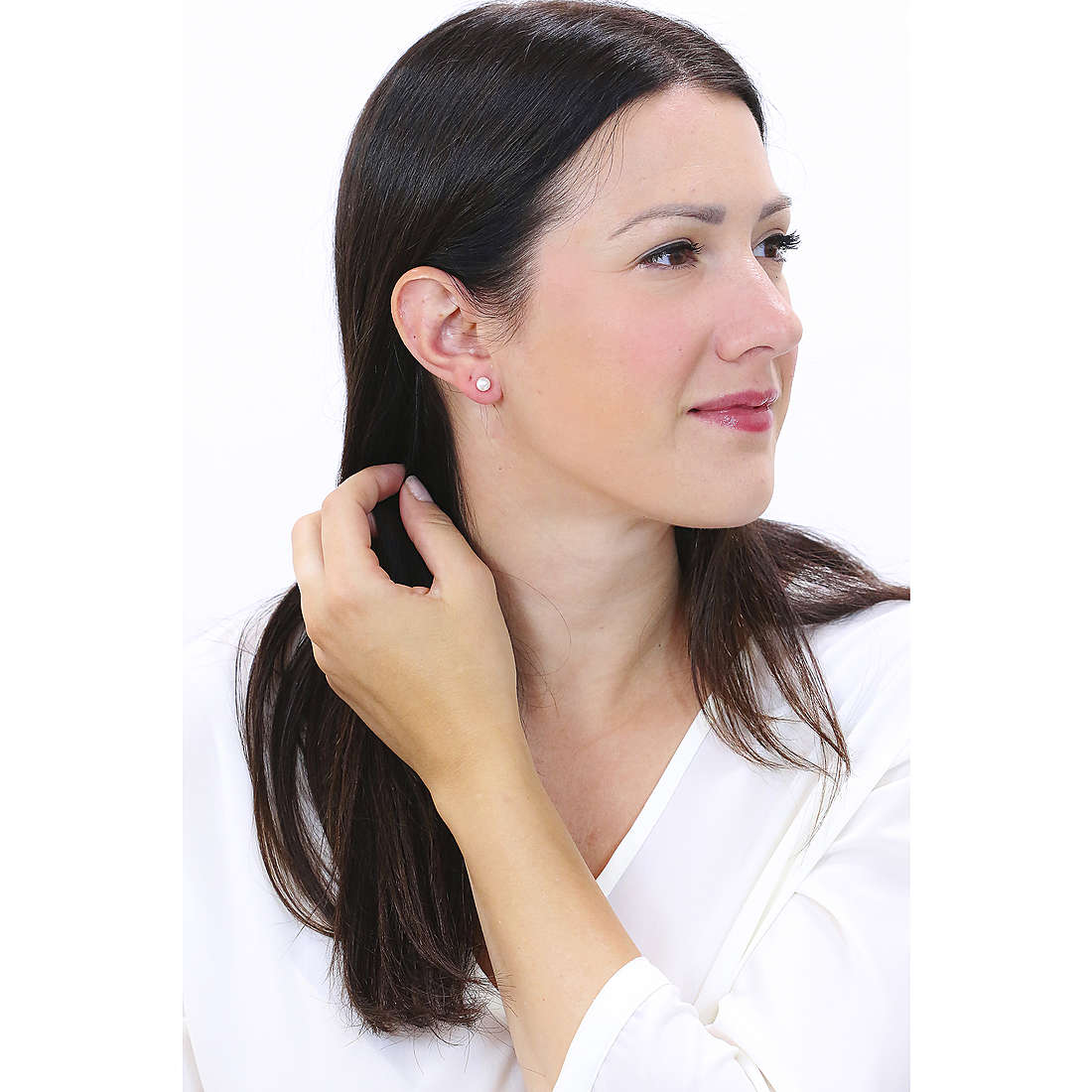 GioiaPura earrings woman INS028OR1032-6 wearing