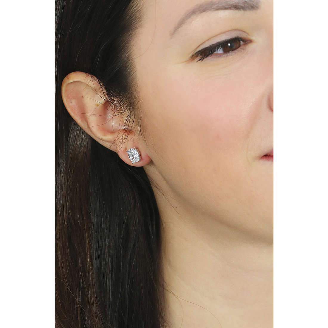 GioiaPura earrings woman INS028OR1067RHWH wearing