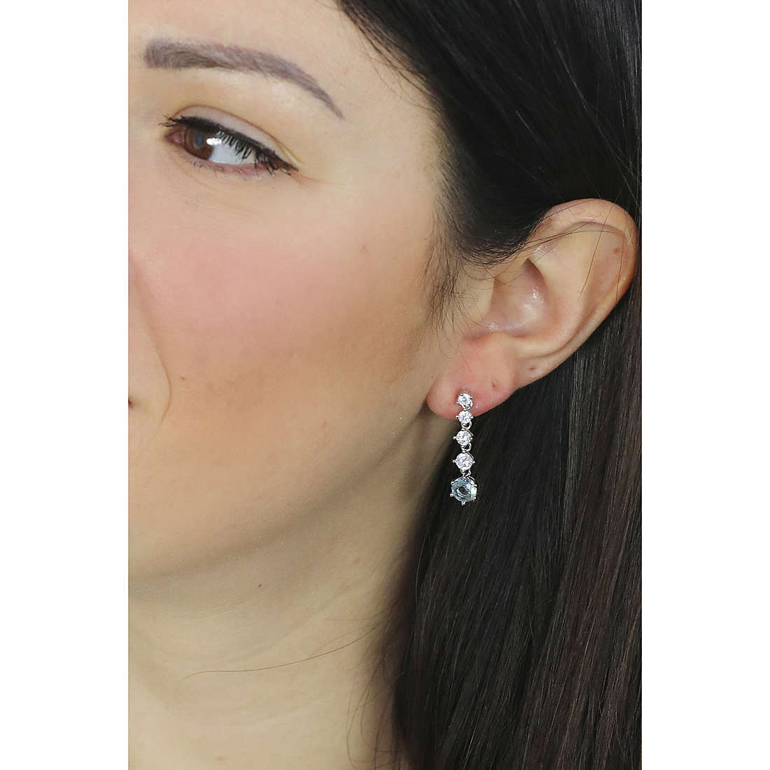 GioiaPura earrings woman INS028OR1068RHAQ wearing