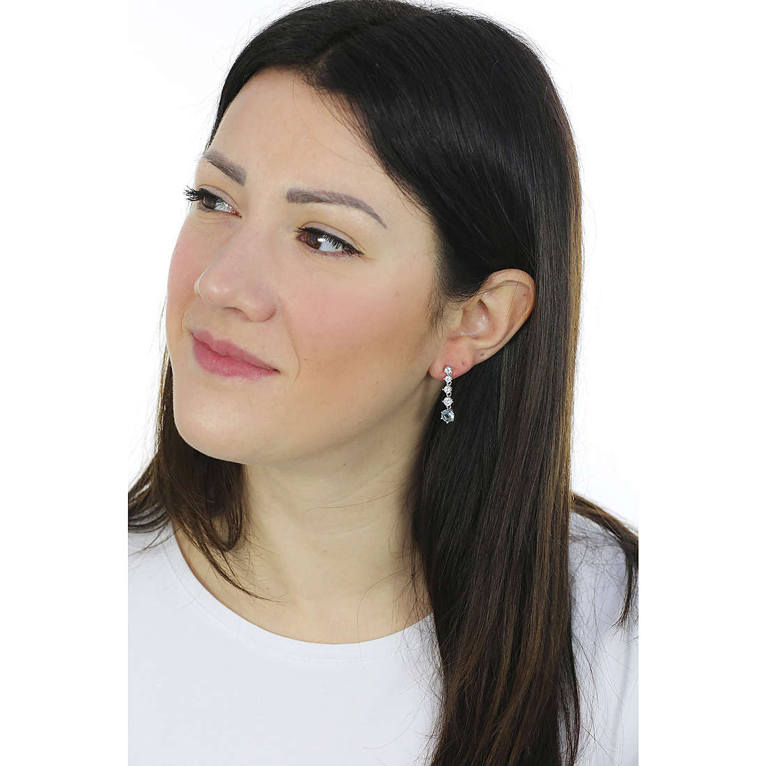 GioiaPura earrings woman INS028OR1068RHAQ wearing