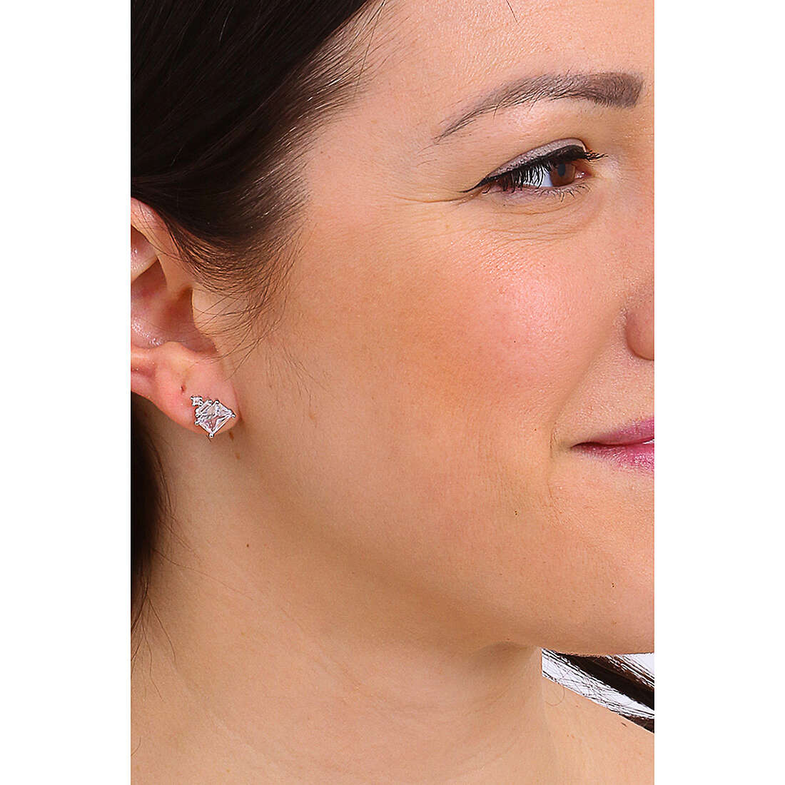 GioiaPura earrings woman INS028OR1088RHWH photo wearing