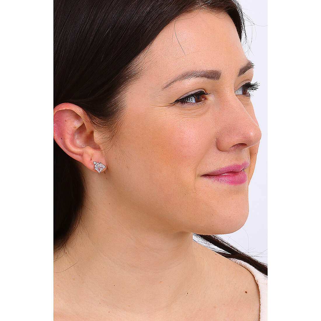 GioiaPura earrings woman INS028OR1088RHWH photo wearing