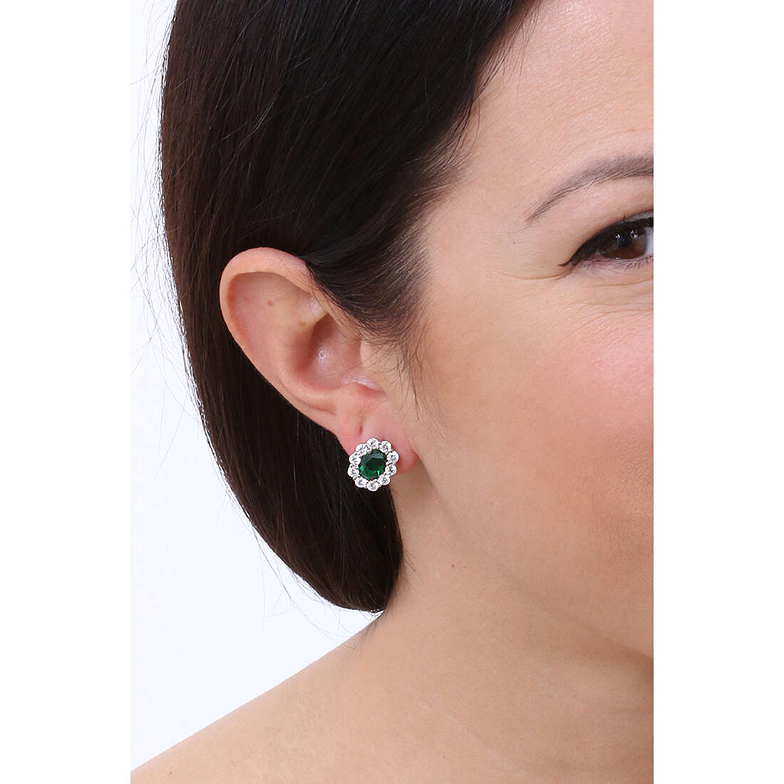 GioiaPura earrings woman INS028OR150VE wearing