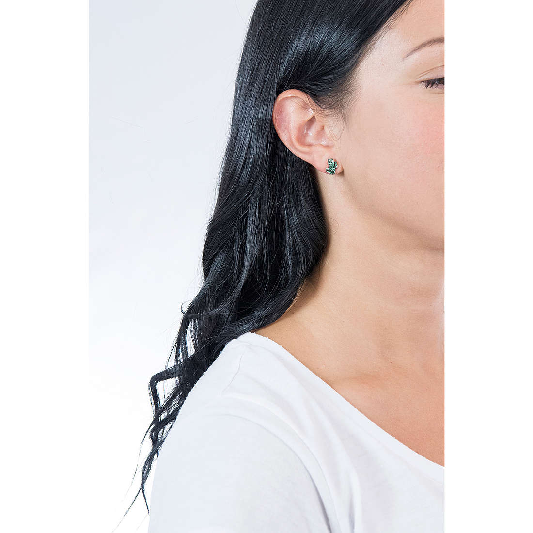 GioiaPura earrings woman INS028OR302 wearing