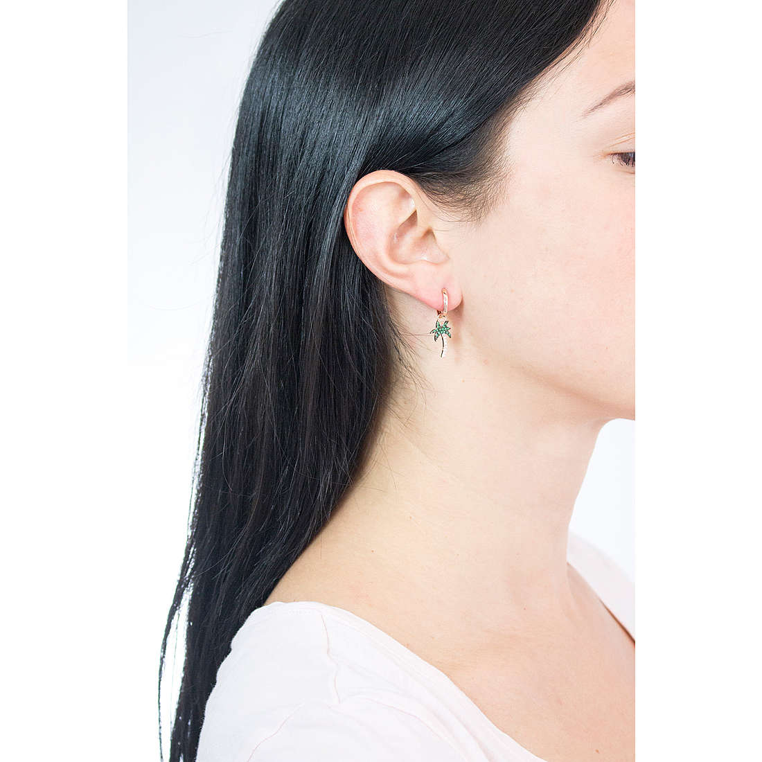 GioiaPura earrings woman INS028OR303RS wearing