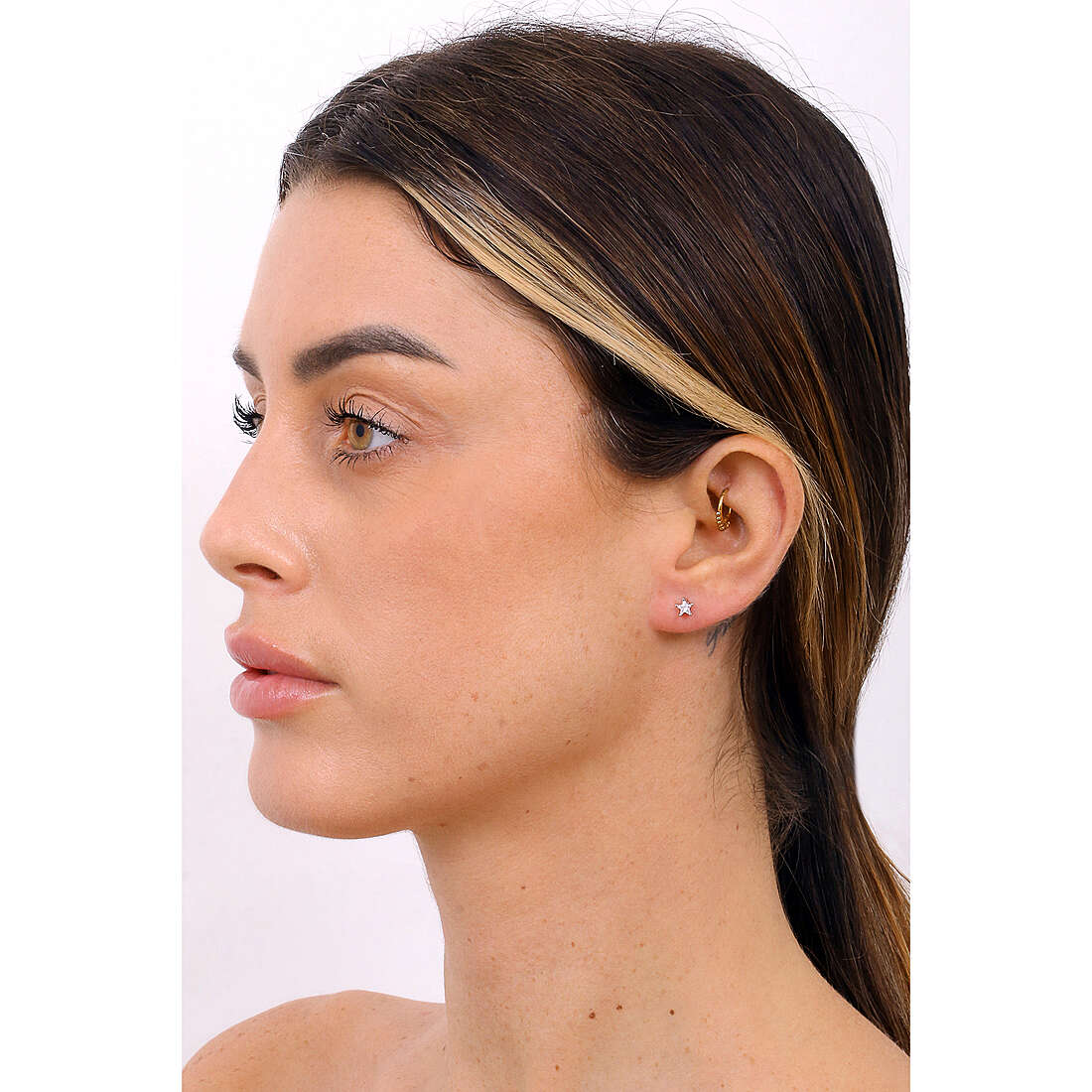 GioiaPura earrings woman INS028OR427 wearing
