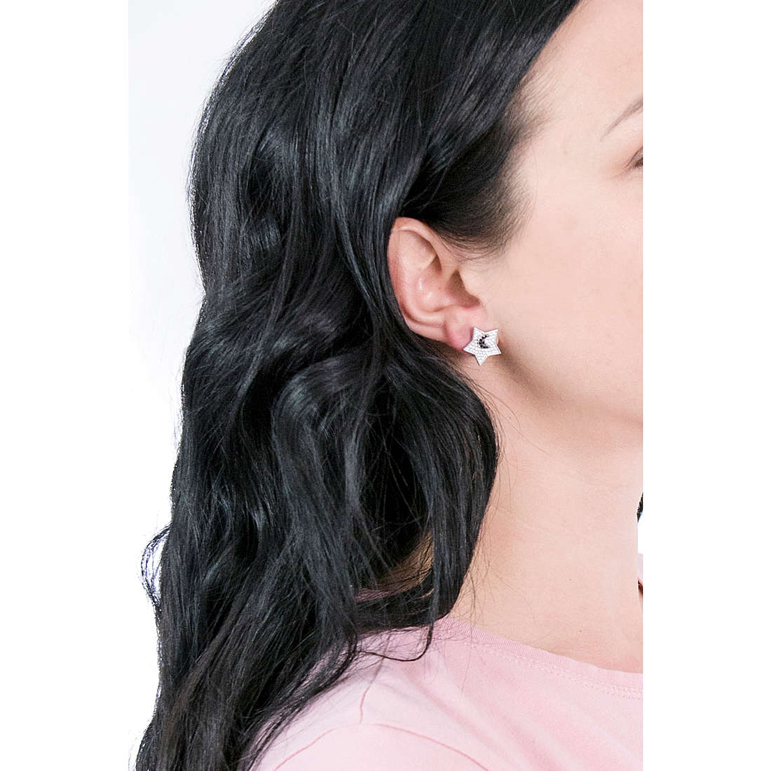 GioiaPura earrings woman INS028OR429NE wearing