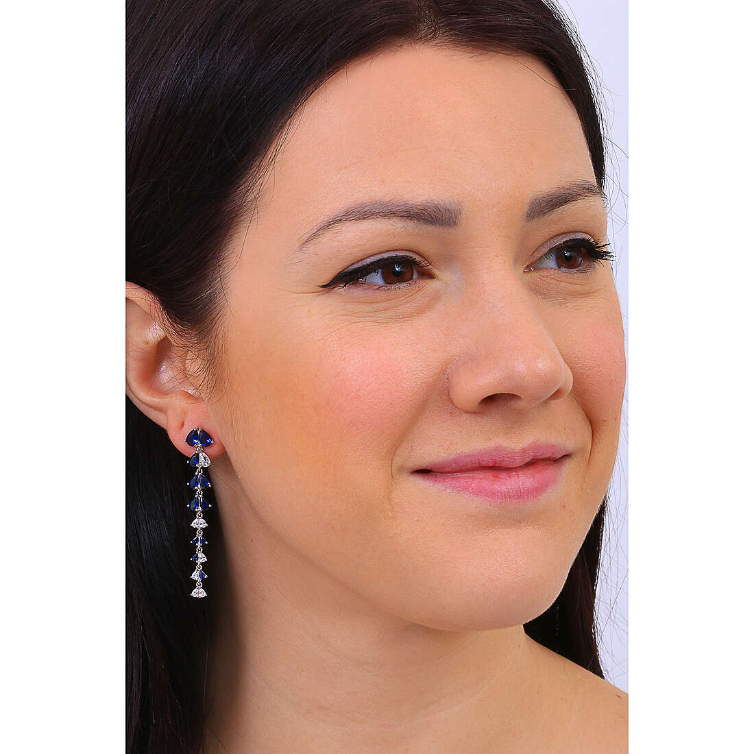 GioiaPura earrings woman INS028OR565BL wearing