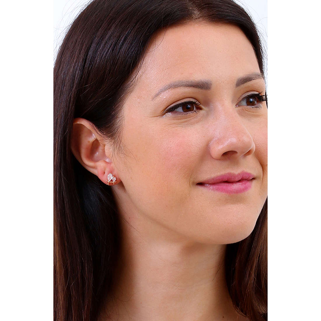 GioiaPura earrings woman INS028OR612RS wearing