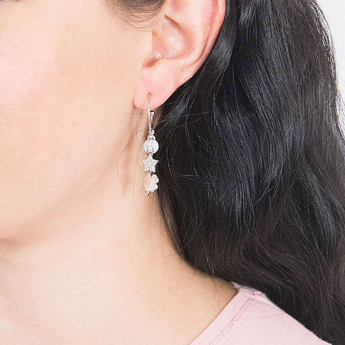 GioiaPura earrings woman INS028OR678 wearing