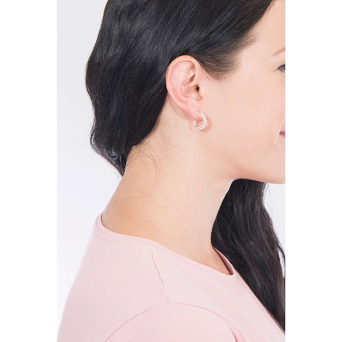 GioiaPura earrings woman INS028OR738RSPE wearing