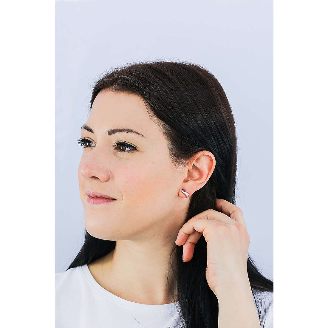 GioiaPura earrings woman INS028OR802RHDP wearing