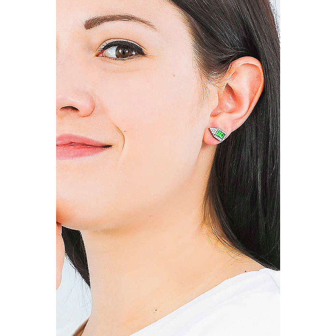 GioiaPura earrings woman INS028OR831RHVE wearing