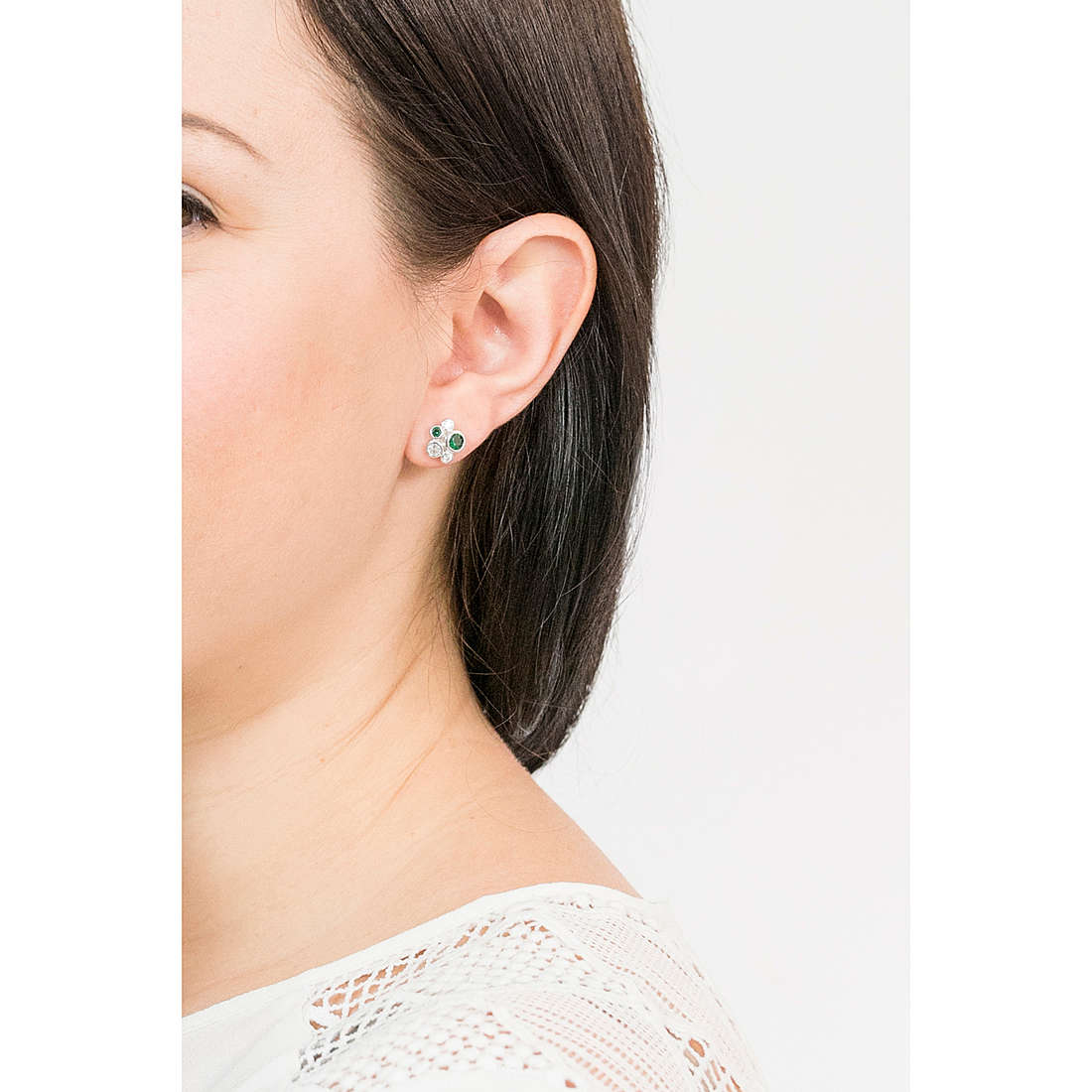 GioiaPura earrings woman INS028OR837RHVE wearing