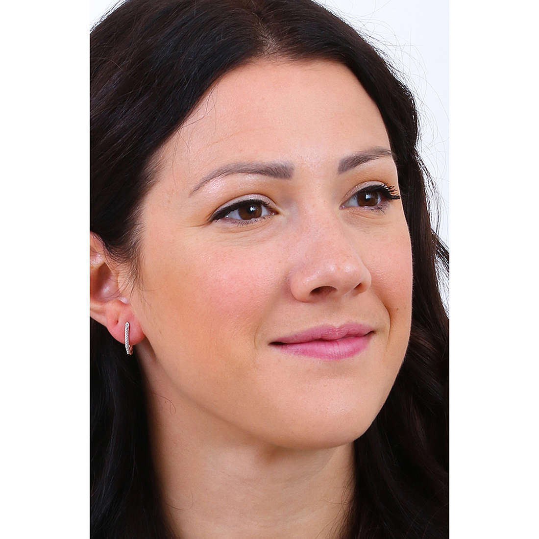 GioiaPura earrings woman INS028OR856RSWH wearing