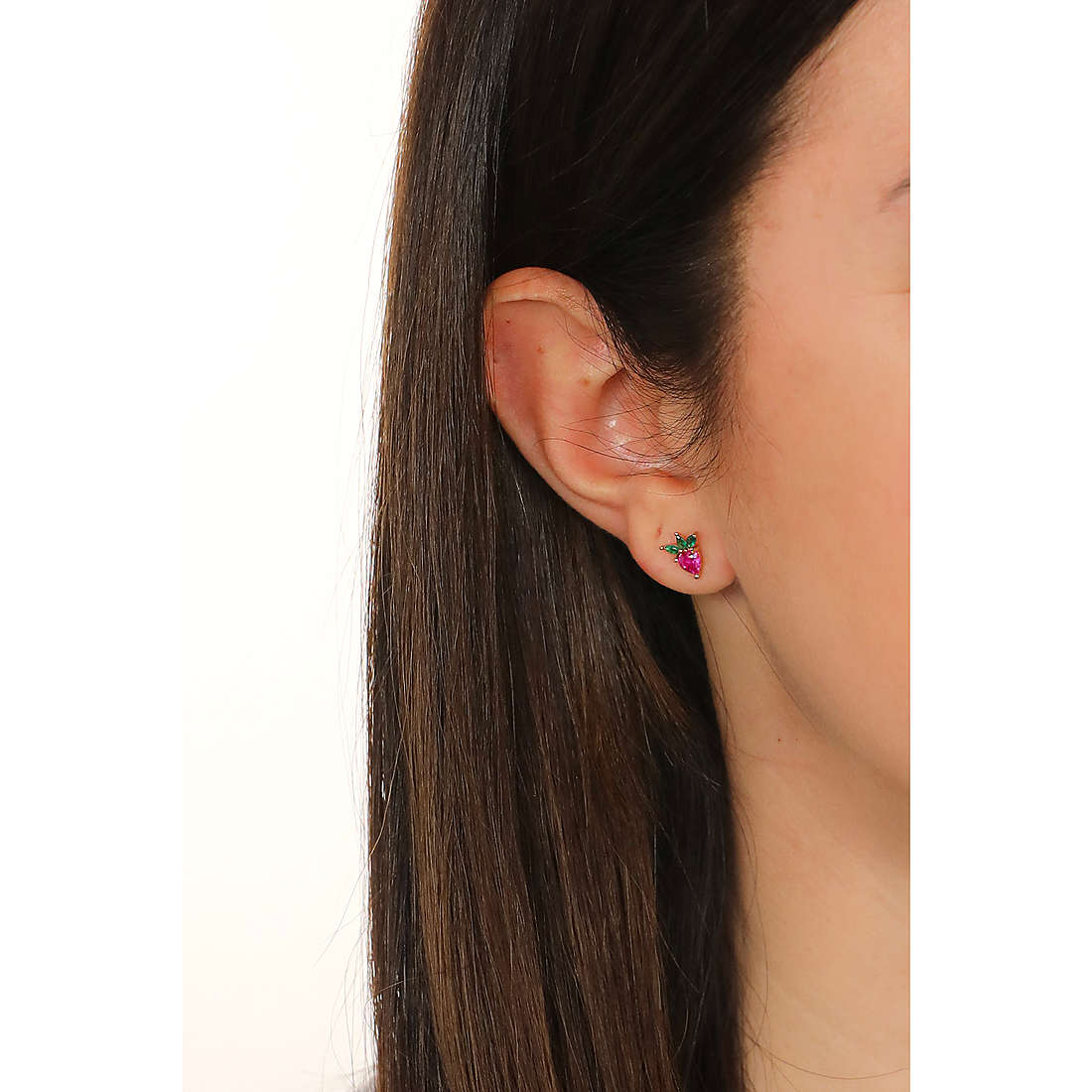 GioiaPura earrings woman INS028OR959RSMU wearing