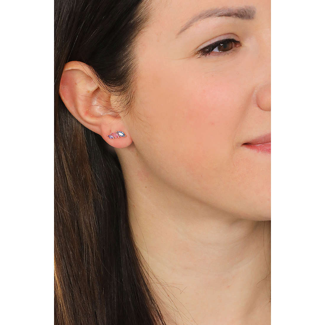 GioiaPura earrings woman INS028OR972RSMU wearing