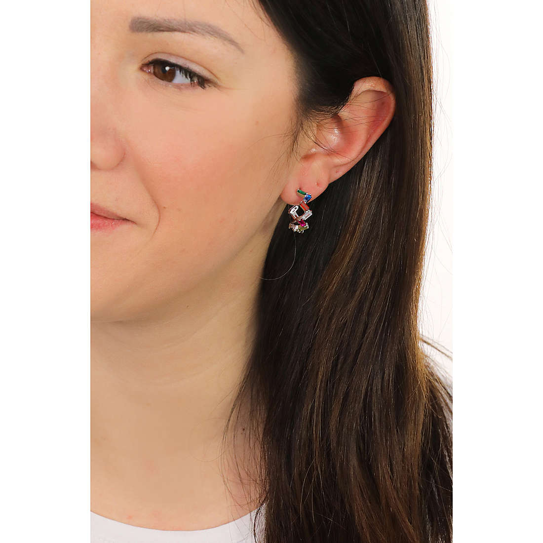 GioiaPura earrings woman INS029OR067RHMU wearing