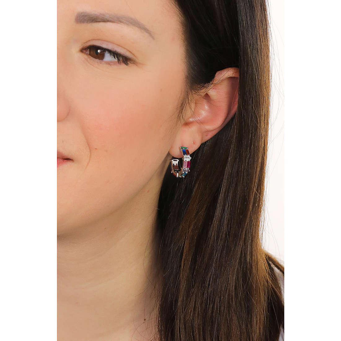 GioiaPura earrings woman INS029OR068RHMU wearing