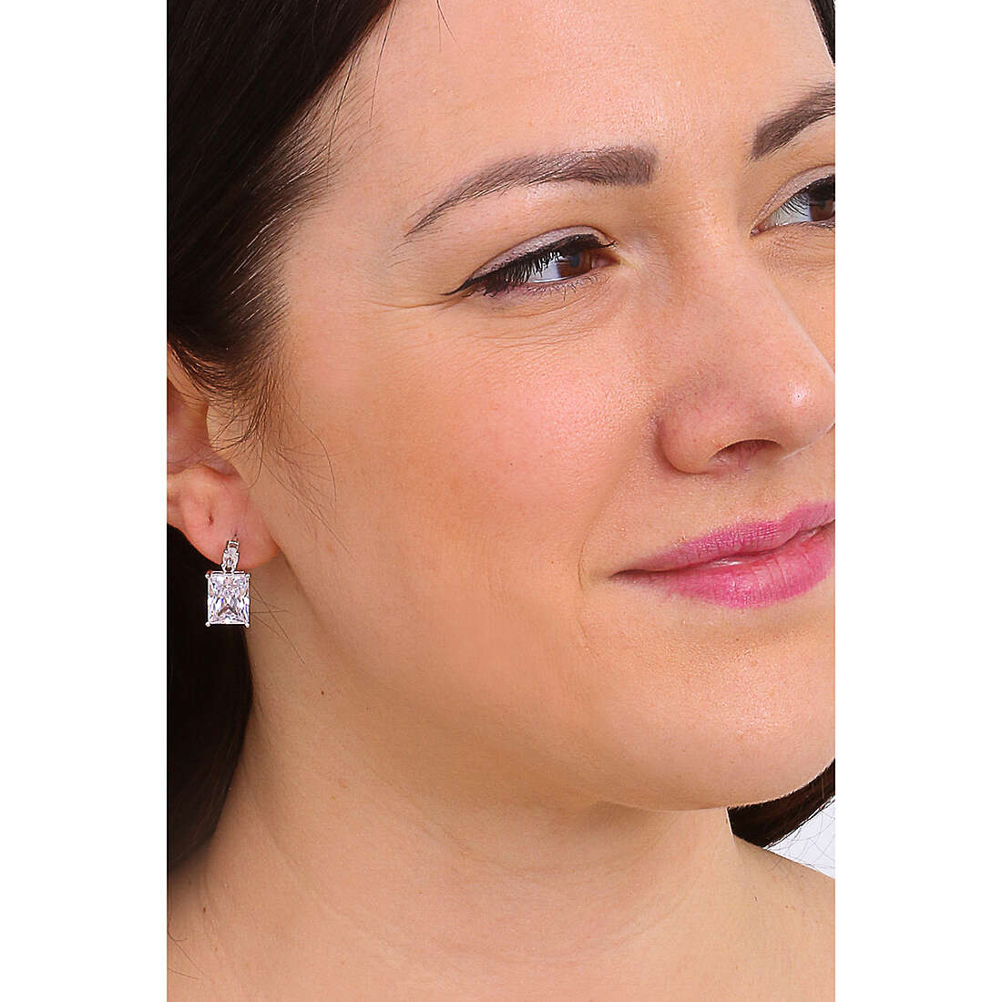GioiaPura earrings woman INS029OR142RHWH wearing