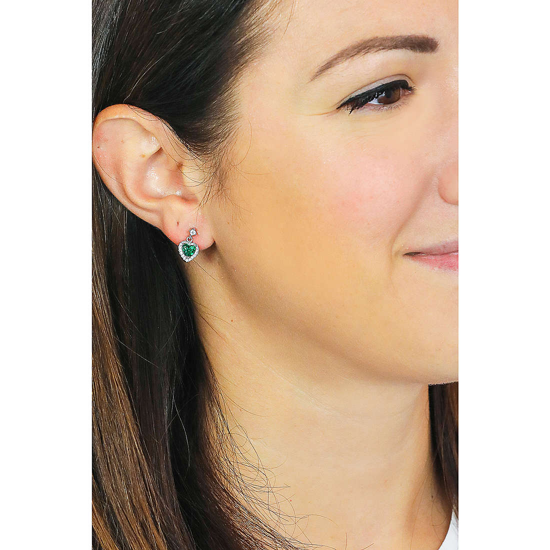 GioiaPura earrings woman INS037OR029RHVE wearing