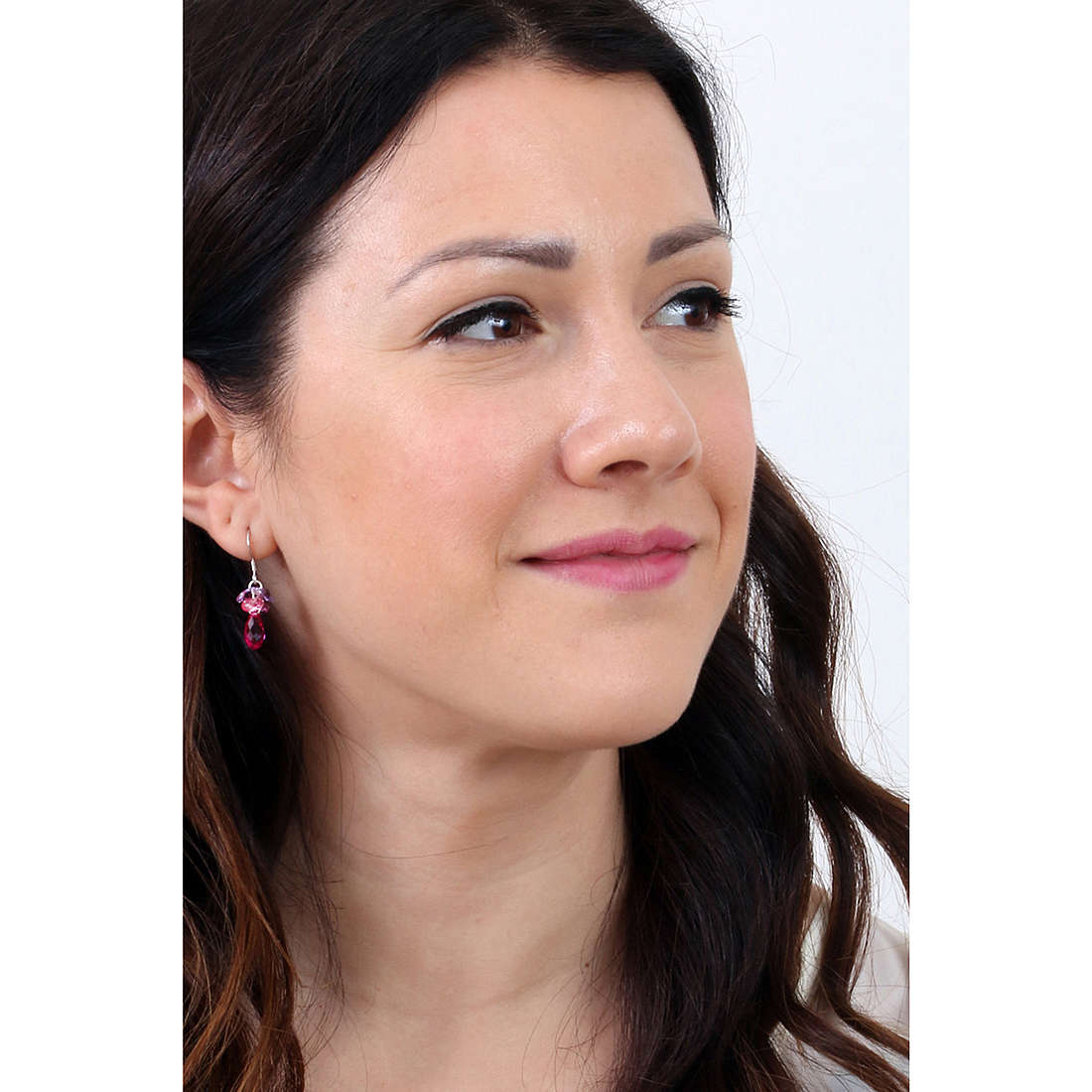 GioiaPura earrings woman INS122OR003RHDP wearing