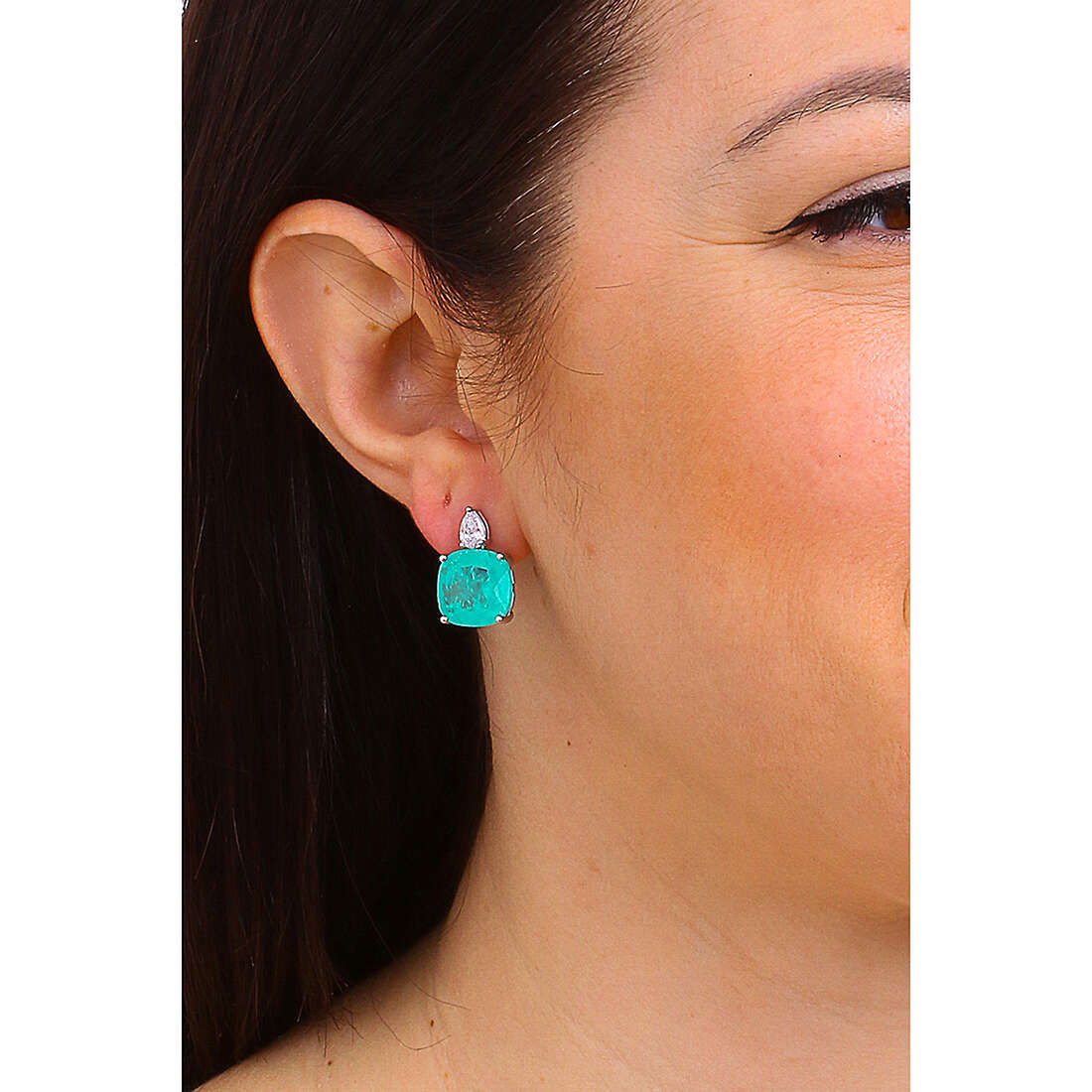 GioiaPura earrings woman INS126OR037RHMT photo wearing