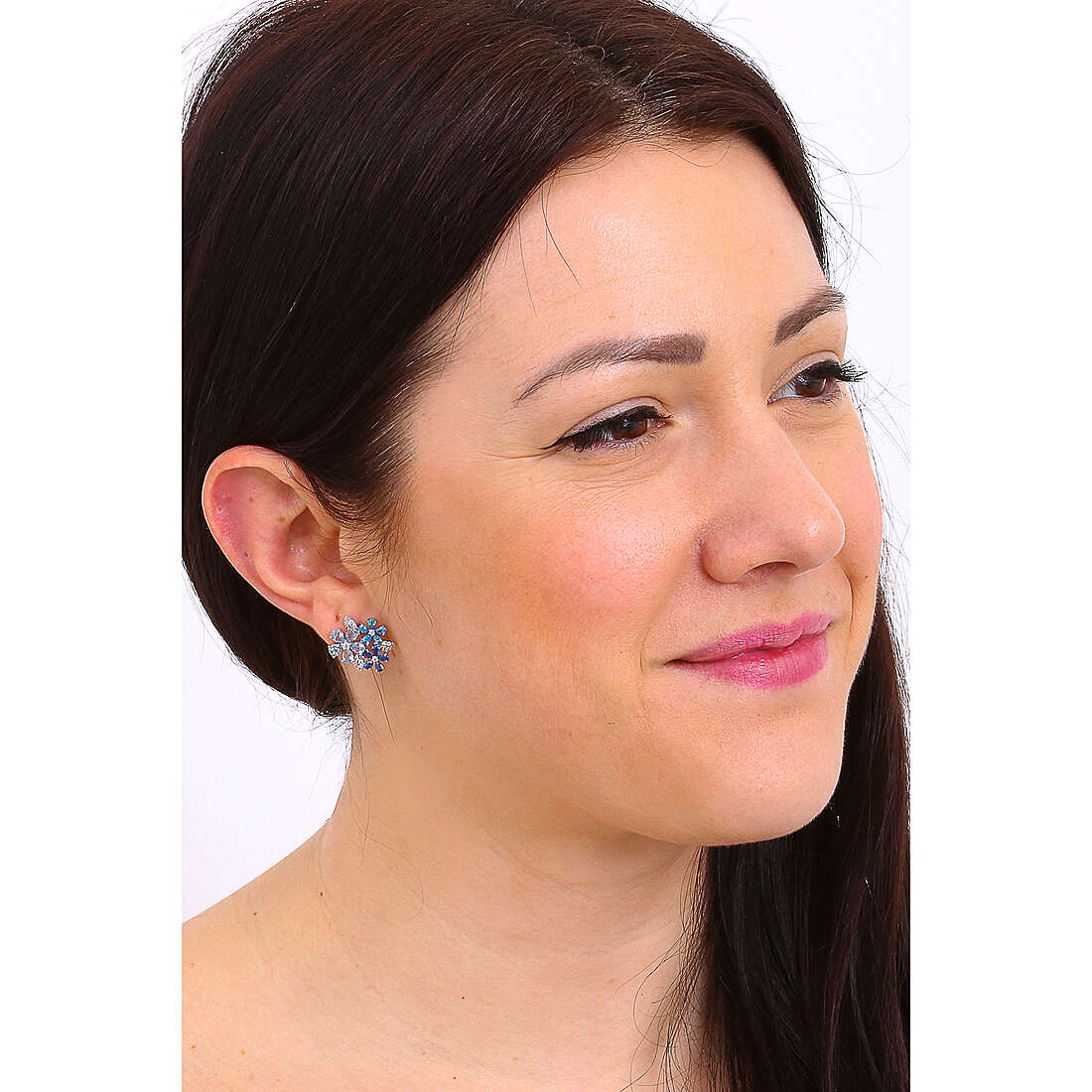 GioiaPura earrings Special days woman INS127OR014RHDB wearing