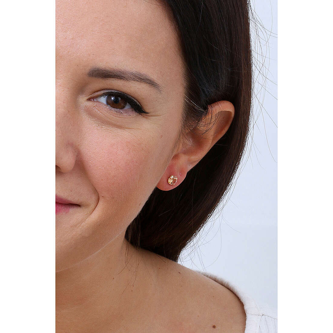 GioiaPura earrings woman LPE59460GP6CH wearing