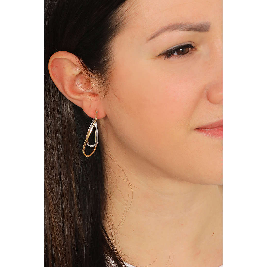 GioiaPura earrings Oro 375 woman GP9-S164594 wearing